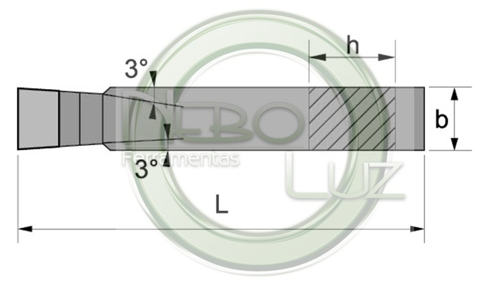 iso 4 ferramenta soldada