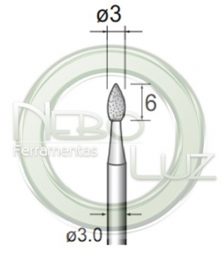 ponta diamantada nbl35s neboluz