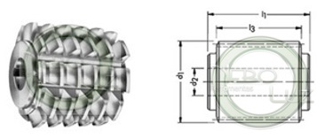 Fresa caracol modulo para engrenagens retas e helicoidais Neboluz