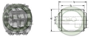 NBL24221620 Fresa caracol para estrias Din-5464 Int-16Ext-20 mm Neboluz