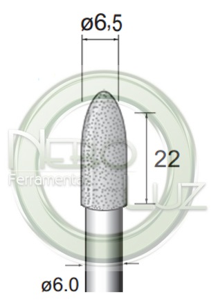 ponta diamantada NBLM65F neboluz