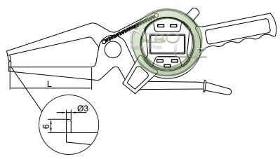 Medidor externo digital neboluz