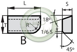 Pastilha de metal duro B R242 Neboluz