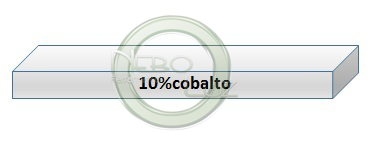 Bits retangular com 10% de cobalto. Neboluz