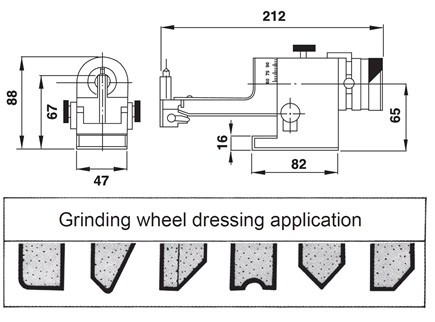 Perfilador de rebolo NBLKT350